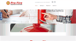 Desktop Screenshot of profire.com.br