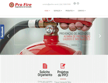 Tablet Screenshot of profire.com.br